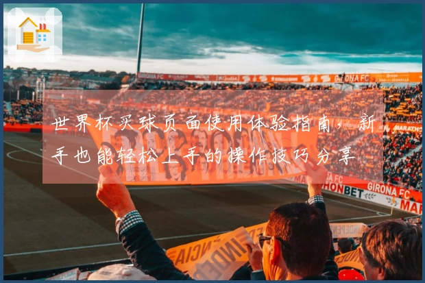 世界杯买球页面使用体验指南,新手也能轻松上手的操作技巧分享