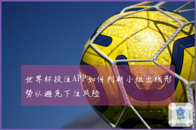 世界杯投注APP如何判断小组出线形势以避免下注风险
